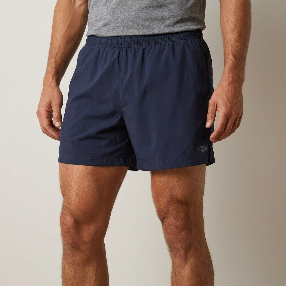 Icebreaker Cool-Lite Mens Navy Blue Merino Wool Blend Running Shorts Size L